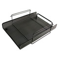 Desk Accessories & Office Organizers | Artistic ART20002 Urban Collection 10 in. x 13.75 in. x 3.5 in. 1 Section Letter Size Files Punched Metal Letter Tray - Black image number 1
