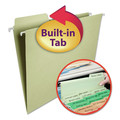 File Folders | Smead 64082 Letter Size 1/3-Cut Tabs FasTab Hanging Folders - Moss (20/Box) image number 2
