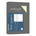 Copy & Printer Paper | Southworth 404IC 8.5 in. x 11 in. 24 lb Bond Weight 25 Percent Cotton Business Paper - Ivory (500/Box) image number 0
