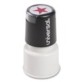 Stamps & Stamp Supplies | Universal UNV10081 Pre-Inked/Re-Inkable STAR Round Message Stamp - Red Ink image number 0