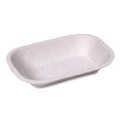 Food Trays, Containers, and Lids | Chinet 10403 5 x 7 Savaday Molded Fiber Paper Food Tray - Beige (1000/Carton) image number 2