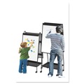 White Boards | MasterVision EA49125016 29-1/2 in. x 74.88 White Surface Black Metal Frame Creation Station Dry Erase Board image number 9