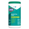 Disinfectants | Clorox 15949 7 in. x 8 in. 1-Ply Disinfecting Wipes - Fresh Scent, White (75/Canister, 6 Canisters/Carton) image number 1