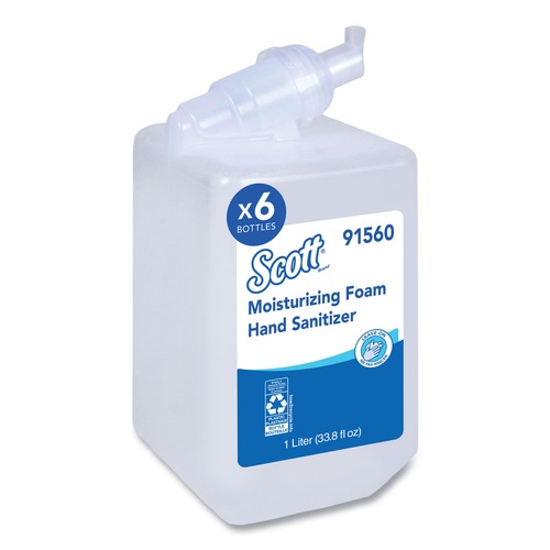 Hand Sanitizers | Scott 91560 1000ml Pro Moisturizing Foam Hand Sanitizer Refill - Fruity Cucumber Scent (6/Carton) image number 0