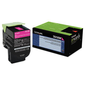 Lexmark 70C1XM0 Return Program 4,000 Page-Yield Extra High-Yield Toner - Magenta