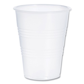 Dart Y9 9 oz. High-Impact Polystyrene Cold Cups - Translucent (2500/Carton)