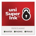 Pens | uni-ball 65801 207 Impact 1 mm Stick Gel Pen - Blue Ink/Silver/Black/Blue Barrel/Bold (1-Dozen) image number 2