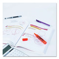 Highlighters | Avery 24050 HI-LITER Desk-Style Chisel Tip Highlighters - Fluorescent Orange Ink/Black Barrel (1-Dozen) image number 3