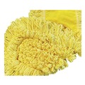 Mops | Rubbermaid Commercial FGJ15100YL00 12 in. x 5 in. Trapper Looped-End Dust Mop Head - Yellow (12/Carton) image number 3