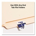 Labels | Smead 67086 1 in. x 1.25 in. "P" End Tab Filing Label - White/Violet (500/Roll) image number 2