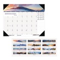 Back to School Sale | House of Doolittle 176 Earthscapes 22 in. x 17 in. 12-Month (Jan-Dec) 2026 Recycled Monthly Desk Pad Calendar - Mountains of the World Photos image number 0