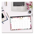 Bulletin Boards | Blue Sky 149057 17 in. x 11 in. 12-Month (Jan to Dec): 2026 Kelly Ventura Magenta Bloom Desk Pad Calendar - Floral Artwork, White/Multicolor Sheets image number 2