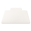 Office Chair Mats | Deflecto CM21112 EconoMat 36 in. x 48 in. Lipped Flat Packed All Day Use Chair Mat for Hard Floors - Clear image number 1
