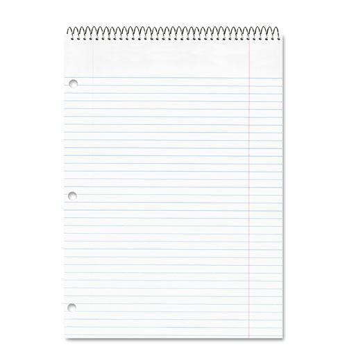 Notebooks & Pads | National 31186 80 Sheets 8.5 in. x 11.5 in. Medium/College Rule Porta-Desk Wirebound Notepads - Randomly Assorted Cover Colors, White Sheets image number 0