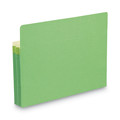File Folders | Smead 73216 1.75 in. Expansion Colored File Pockets - Letter Size/Green image number 2