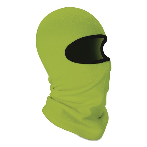 Safety & First Aid | Ergodyne 16829 N-Ferno 6821 One Size Fits Most Fleece Balaclava Face Mask - Lime image number 0