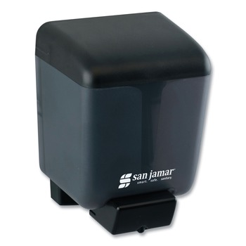 San Jamar SN30TBK 30 oz. 3.97 in. x 4.92 in. x 6.64 in. Classic Bulk Soap Dispenser - Black