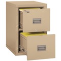 Office Filing Cabinets & Shelves | FireKing 2P1825-CPA Patriot 17.75 in. x 25 in. x 27.75 in. 1-Hour Fire Protection 2 Legal/Letter File Drawers Insulated Fire File - Parchment image number 2