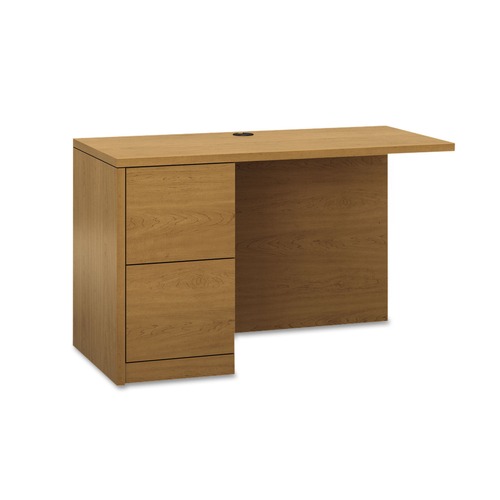 Office Desks & Workstations | HON H105906L.CC 48 in. x 24 in. x 29.5 in. 10500 Series L Workstation Return with Full-Height Left Pedestal - Harvest image number 0