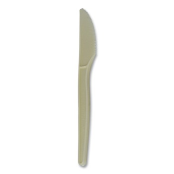 CUTLERY | WNA EPS001 7 in. EcoSense Renewable Plant Starch Cutlery Knife (50/Pack)