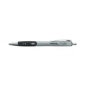 Pens | Universal 39724 0.7 mm. Medium Comfort Grip Retractable Gel Pen - Black Ink, Gray/Black/Silver Barrel (36/Pack) image number 2