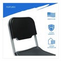 Office Chairs | Iceberg 64111 Rough n Ready 17.5 in. Seat Height Supports Up to 500 lbs. Stack Chair - Black Seat/Back/Base (4/Carton) image number 8