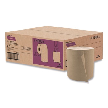 Cascades PRO H085 7.9 in. x 800 ft. 1-Ply Select Roll Paper Towels - Natural (6/Carton)