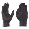 Disposable Gloves | Ammex GWBEN46100 6 mil Powder-Free Nitrile Exam Gloves - Large, Black (1000/Carton) image number 1