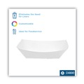 Just Launched | Dixie KL300W8 3 lbs. Kant Leek Polycoated Paper Food Tray - White (500/Carton) image number 2