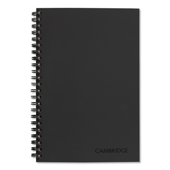 OFFICE AND OFFICE SUPPLIES | Cambridge 06096 8 in. x 5 in. Sheets QuickNotes List-Management Format Wirebound Guided Business Notebook - Dark Gray Linen Cover