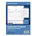Notebooks & Pads | Adams NC3819 8.5 x 11.44 Three-Part Carbonless Contractor Proposal Form (50/Pack) image number 0
