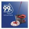 Mops | O-Cedar 170500CT EZWring Patented Microfiber Deep Clean Refill - Red/White (4/Carton) image number 6