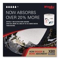 Paper Towels and Napkins | WypAll 41025 12.4 in. x 12.2 in. Power Clean Jumbo Roll X80 Heavy Duty Cloths - White (475/Roll) image number 4