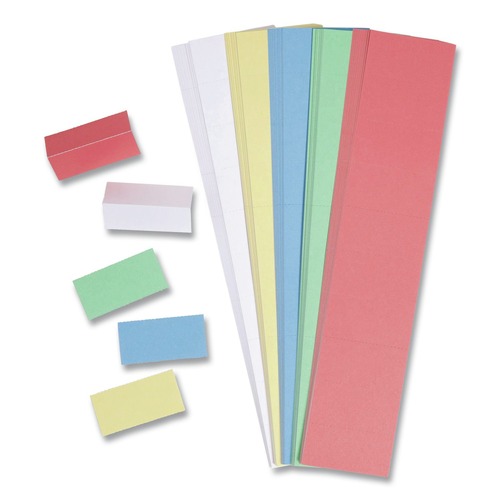 Back to School Sale | U Brands 5168U06-48 2 in. x 1 in. Data Card Replacement - Assorted Colors (1000/Pack) image number 0