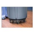 Just Launched | Rubbermaid Commercial FG264000BLA 18 in. x 6.63 in. 250 lbs. Capacity Brute Round Twist On/Off Dolly - Black image number 4