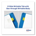 Dividers & Tabs | Avery 74762 1 in. x 1.5 in. 1/5-Cut Ultra Tabs Repositionable Tabs - Assorted Neon Colors (80/Pack) image number 4