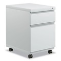 Office Filing Cabinets & Shelves | Alera ALEPBBFLG 14.96 in. x 19.29 in. x 21.65 in. 2-Drawer File Pedestal with Full-Length Pull - Light Gray image number 0