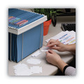 File Folders | Smead 64912 Viewables 3.5 in. Wide 1/3-Cut Quick-Fold Tabs with Labels Hanging Folder Tabs and Labels - White (45/Pack) image number 5