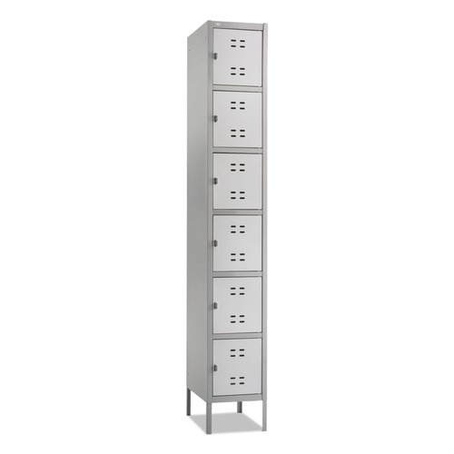 Office Filing Cabinets & Shelves | Safco 5524GR 12 in. x 18 in. x 78 in. Two-Tone Box Locker - Gray image number 0