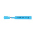 Highlighters | Universal UNV08864 Fluorescent Ink Chisel Tip Desk Highlighters - Blue (1 Dozen) image number 2
