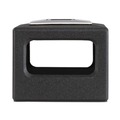 Trash & Waste Bins | Safco 9474BL Canmeleon 15-Gallon Polyethylene Recessed Panel Receptacles - Black image number 1