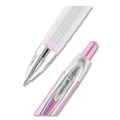 Pens | uni-ball 2003896 Medium 0.7 mm Retractable 207 Office Pack Gel Pen - Black Ink Pink/Translucent White Barrel (36/Pack) image number 5
