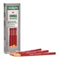 Arts & Crafts Supplies | Dixon 000790002 China Marker, Red, 12/Pack image number 1