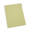 Dividers & Tabs | Universal UNV20841 11 in. x 8.5 in. Insertable Tab Index with 8 Clear Tabs - Buff (24/Box) image number 0