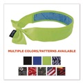 Safety & First Aid | Ergodyne 12566 Chill-Its 6700CT One Size Fits Most Cooling Bandana PVA Tie Headband - Lime image number 4