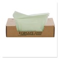 Trash Bags | Stout by Envision E3348E85 32 Gallon 0.85 mil 33 in. x 48 in. EcoSafe-6400 Bags - Green (50/Box) image number 3