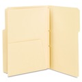 File Folders | Smead 68030 1 Fastener Letter Size Self-Adhesive Folder Dividers with 5.5 in. Pockets for Top/End Tab Folders - Manila (25/Pack) image number 0