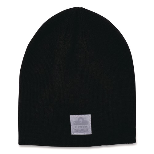 Safety & First Aid | Ergodyne 16812 N-Ferno 6812 One Size Fits Most Rib Knit Beanie - Black image number 0