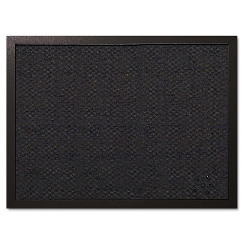 Bulletin Boards | MasterVision FB0471168 24 in. x 18 in. Designer Fabric Bulletin Board - Black image number 0