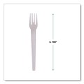  | Eco-Products EP-S012 Plantware 6 in. Compostable Cutlery Fork - Pearl White (1000/Carton) image number 4